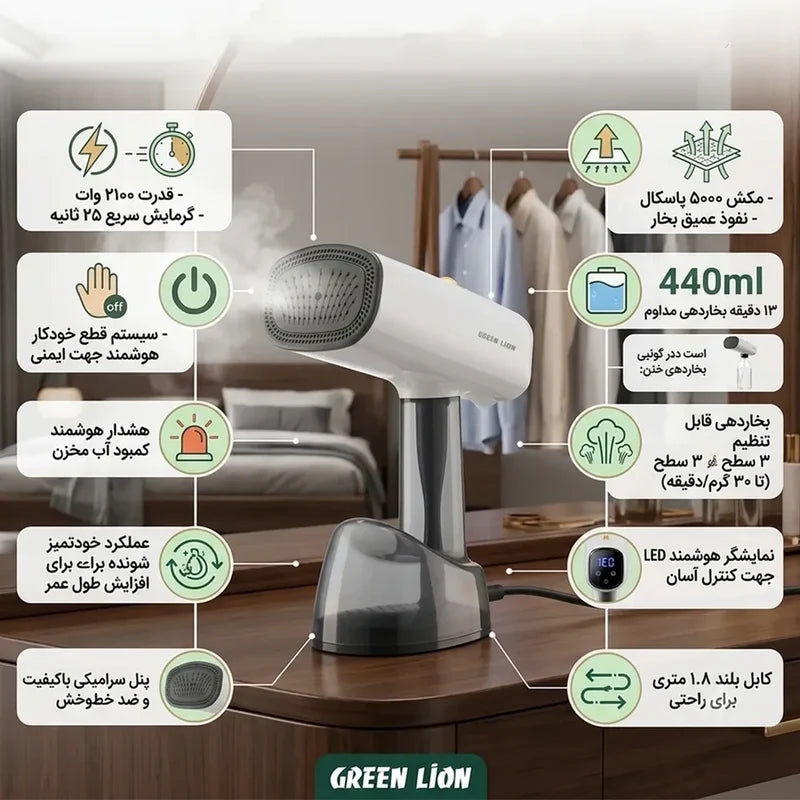 3-in-1 Garment Ultra Suction Steamer