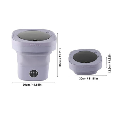 Portable Foldable Mini Washing Machine with 3 Modes 7 Liter Color Blue