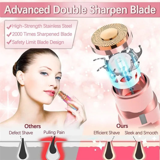 2-in-1 Facial Hair Remover with LED
