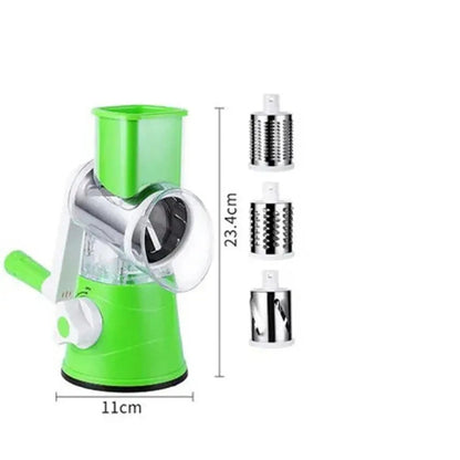 3-in-1 Rotary Food Slicer Chopper Cheese Grater Fruit Vegetable Shredder Cutter