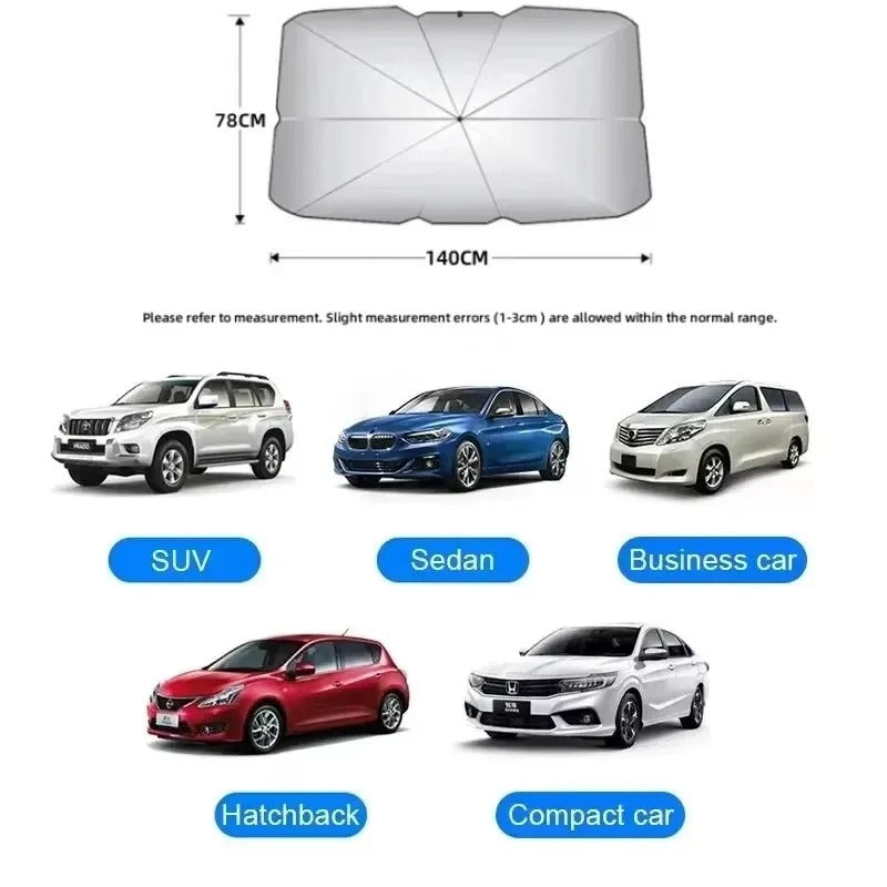 Car Front Windshield Sunshade Umbrella