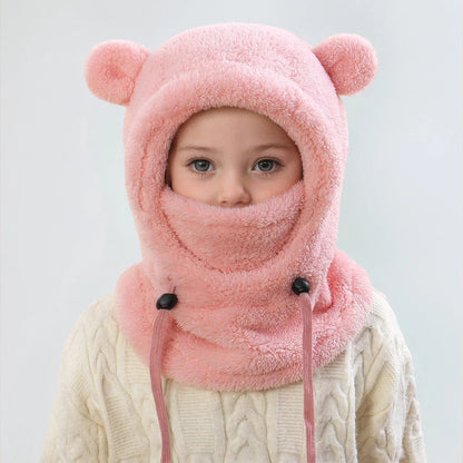 Face Cover Helmet Cap For Children Cold-proof Warm Balaclava