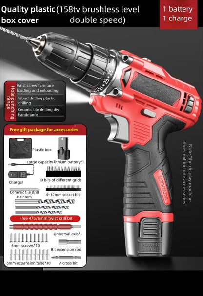 Impact Lithium Drill Cordless Screwdriver Small Electric Power Tools